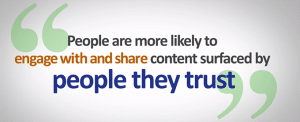 “People are more likely to engage with and share content surfaced by people they trust.” ~ Malorie Lucich, Facebook Spokesperson