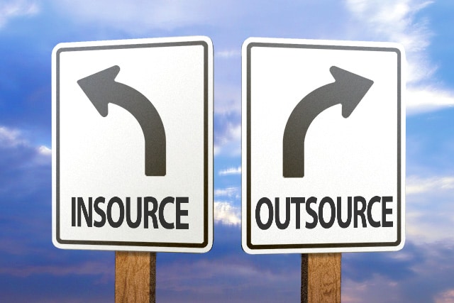 It's not a clear path to deciding whether to insource or outsource content marketing. Follow these signposts.